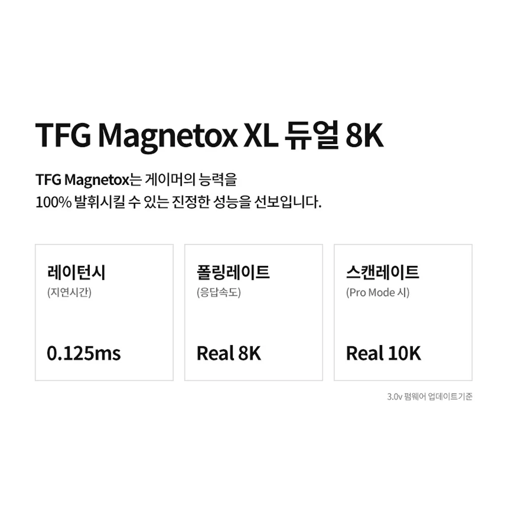 [لوحة ماوس مجانية] لوحة مفاتيح ألعاب بمفتاح مغناطيسي مغناطيسي من Hansung Computer مزدوج 8K حامل حشية الزناد السريع
