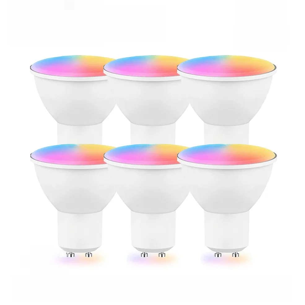 Smart zigbee gu10 wifi smart led glühbirne rgb c w 5w dimmbare lampen ewelink app steuerung scheinwerfer lampe funktioniert mit alexa google