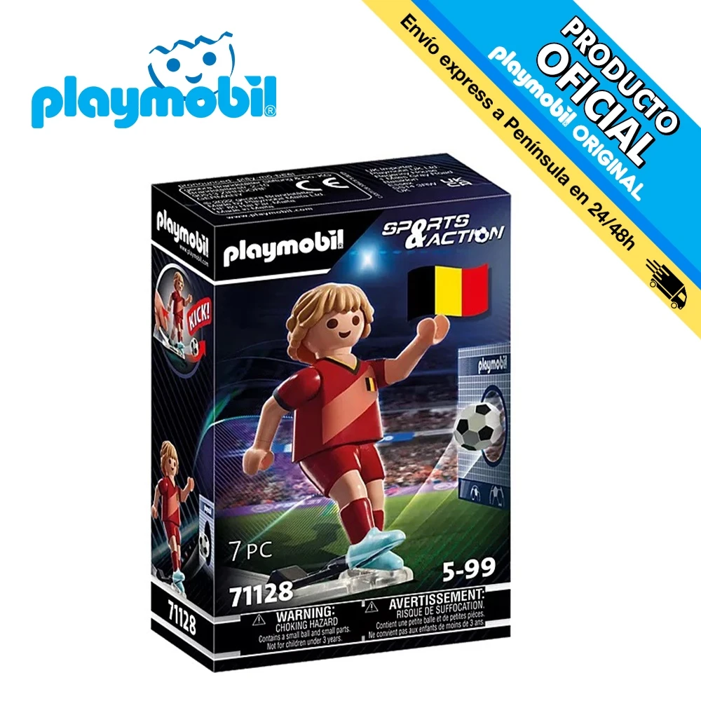 Playmobil Belgium soccer player, 71128, original, toys, boys, girls, gifts, collector, figures, dolls, shop, with box, new, man, woman, official license, clicks, famobil