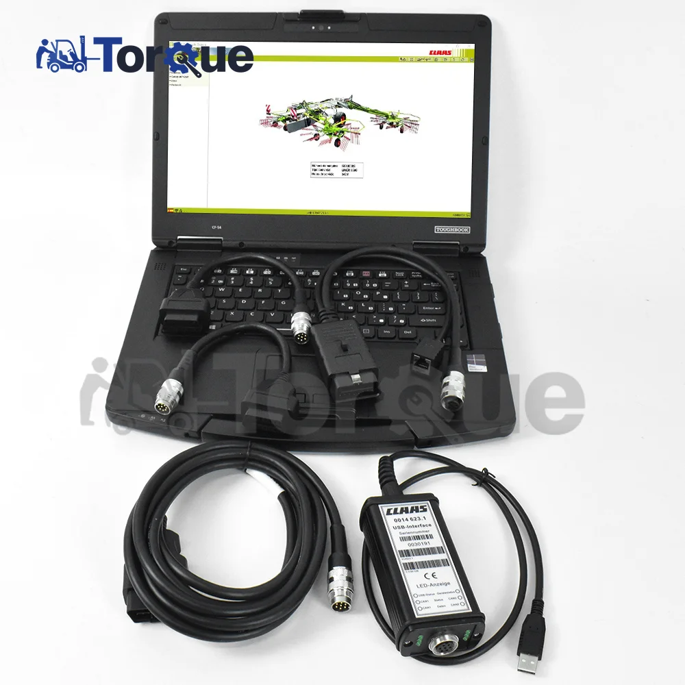 For CLAAS diagnostic kit (CANUSB) MetaDiag excavator diagnostic scanner tool for CLASS construction truck+CF54 laptop