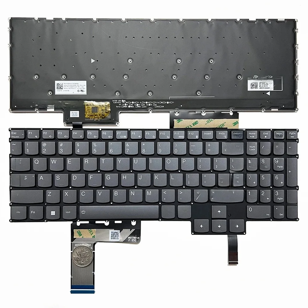 Podświetlana klawiatura US/Russian RGB dla Lenovo Legion LOQ 15ARP9 15AHP9 15IAX9 15IRX9 15IAX9I NSK-6AB4BC PH5CYXRGBG-3T — zdjęcie 2