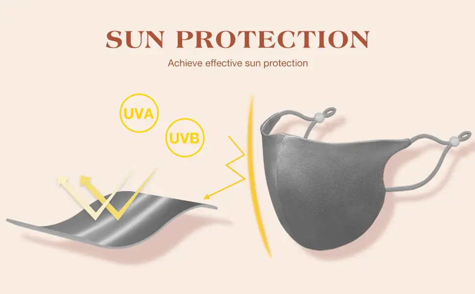 DISANGNI Seide Gesicht Maske für Erwachsene mit Mulberry Seide Atmungs Gesicht Maske für Frauen Glatte, Weiche und Hautpflege, waschbar, Reusab – Detail 6