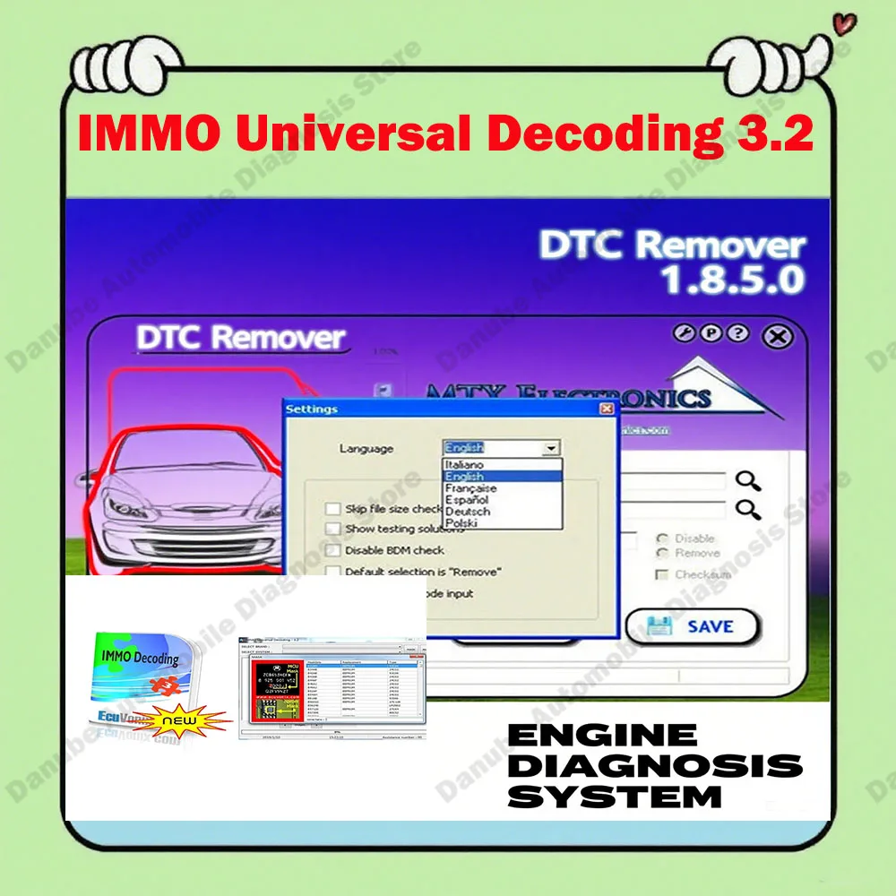 

EcuVonix 3.2 IMMO Universal Decoding Remover IMMO Off with Keygen Unlimited Crack+ MTX DTC Remover 1.8.5.0 Software With Keygen