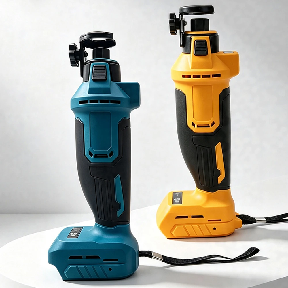 Woodworking Cordless Electric Drywall Cut Out Tool 3 Speed Cutting Brushless Rotary Saw Sheetrock Tool For Dewalt Makita Battery