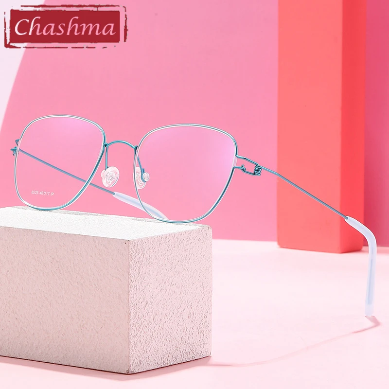 Chashma Glasses Frames Titanium Screwless Teens Eyeglasses Lightweight Spectacles Optical Eyewear for Prescription Lenses Gafas