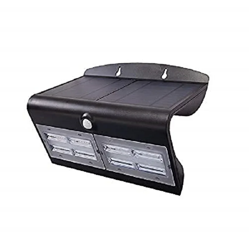 Aplique a parede preta do diodo emissor de luz solar com luz amarela ou morna do sensor 3.2w 400lm