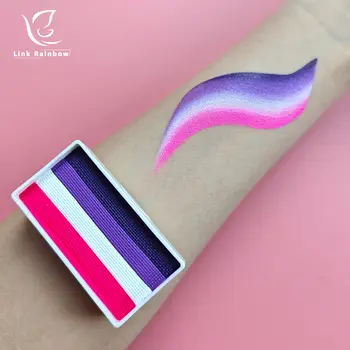 兒童專業30克彩虹分色蛋糕臉部彩繪身體彩繪化妝品,無毒、安全、易於清洗。 8 最佳銷售 彩虹臉部彩繪 - №7