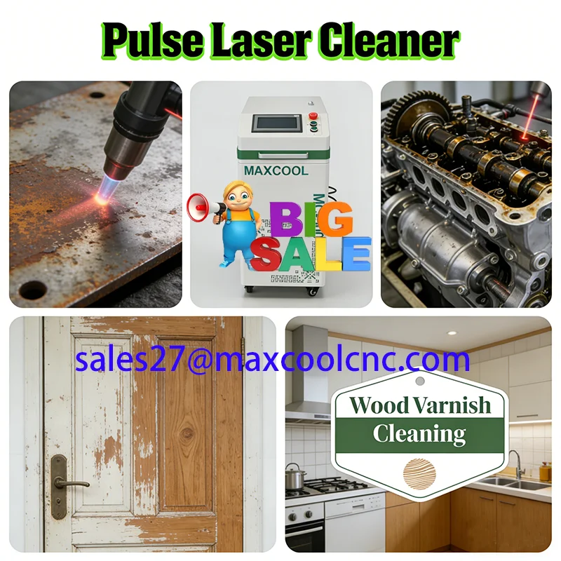 300W JPT Pulsed Laser Cleaning Machine For Remove Rust Oil Paint Metal Wood Laser Cleaner Flat Top Beam No Damage Material