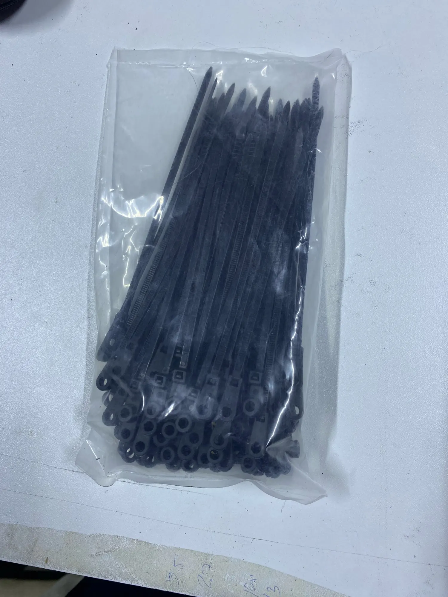 500/100PCS Screw Hole Cable Ties Reusable Fixed Nylon Cable Ties Self-locking Cord Ties Straps Fastening Loop Office Organizer photo review