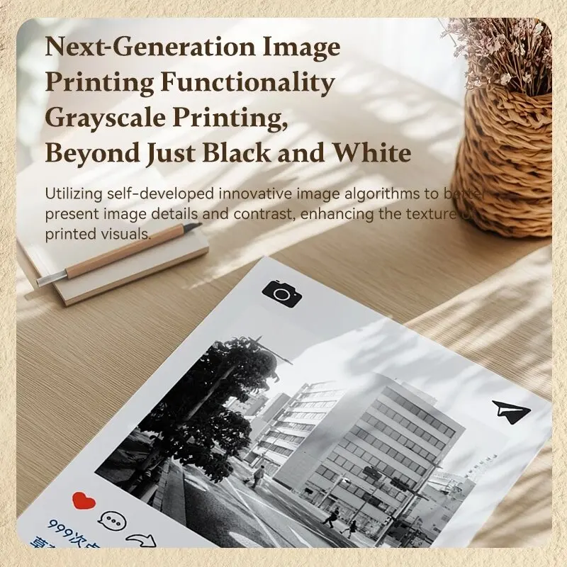 (Papel de impresión fotográfica) Papel de cartón fotográfico térmico Niimbot para impresora B21 Pro, pegatina adhesiva d