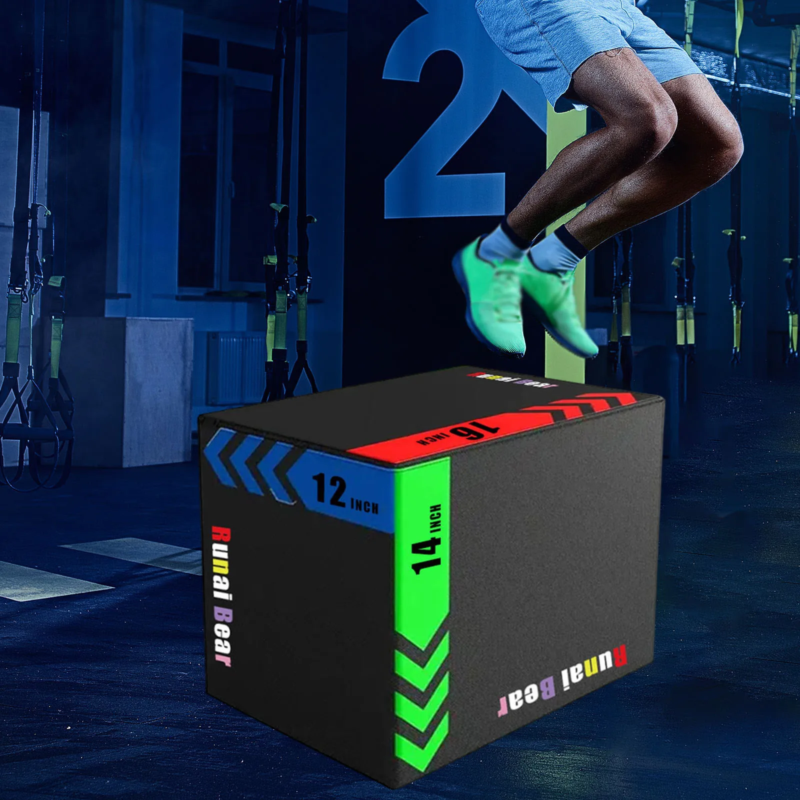 Plyo Jumping Exercise Box Portable Step up Box Fitness Exercise Equipment for Home Gym Jump Training Fitness Workout
