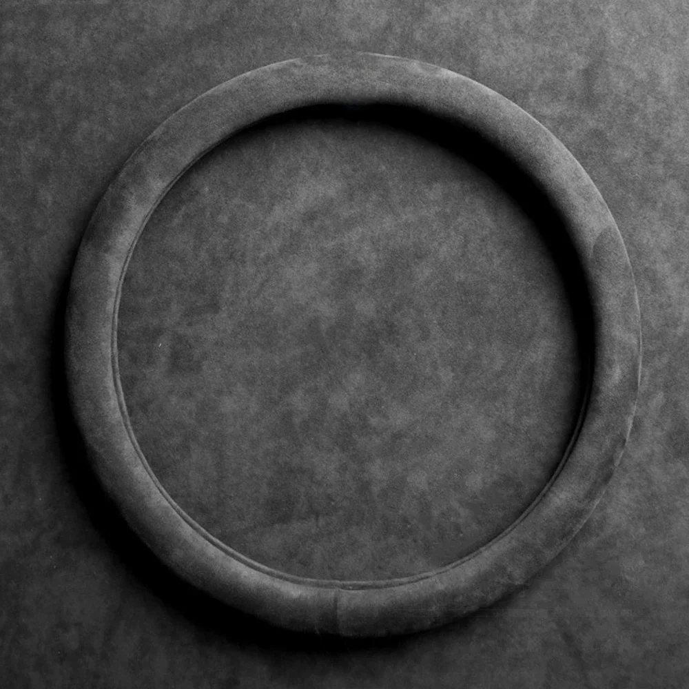 Housse de volant de voiture en cuir véritable et daim, pour Toyota Corolla RAV4 Camry Avalon Golf Prius Yaris Vios 86 Fortuner Hilux