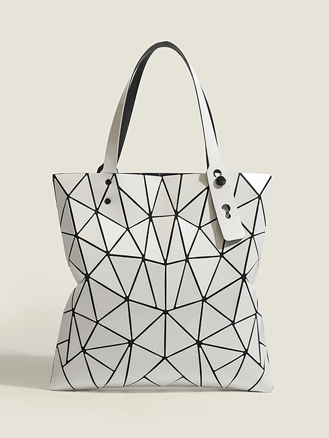 Lightweight Fashion Geometric Rhombus Bag Women's Shoulder Handbag Commuter Tote Bag Shopping Bag