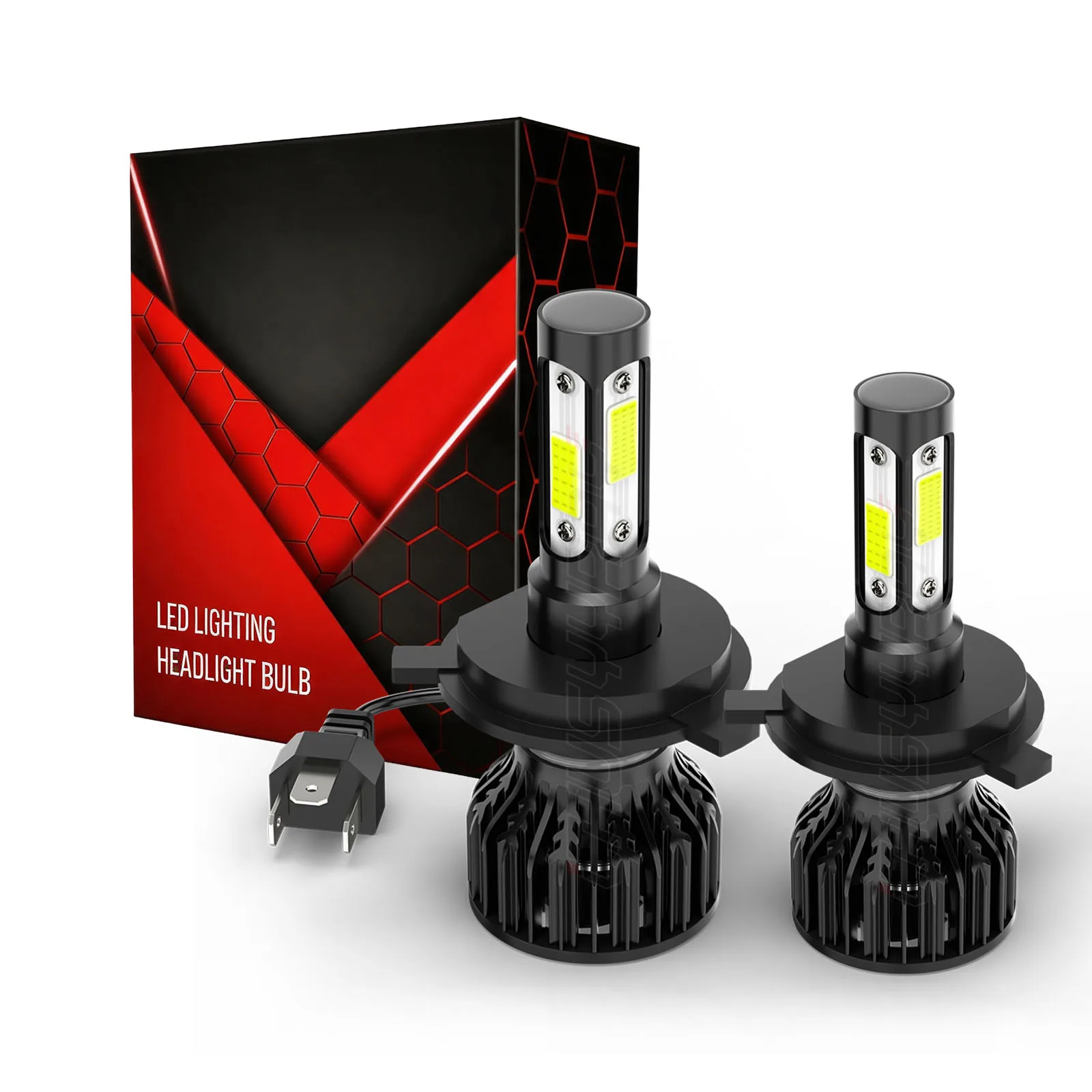 2pcs 9003 H4 LED Headlight Bulbs Kit 6000K 100W For Toyota Tacoma Cab Pickup 2.7L 4.0L 1997-2015