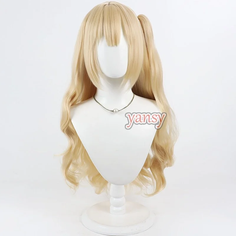 Yansywig Synthetic Hair Kozakura Yui Cosplay Wigs Kozakura Yui Halloween 80cm Long Wavy Long Blonde Ponytail Wig Heat Resistant