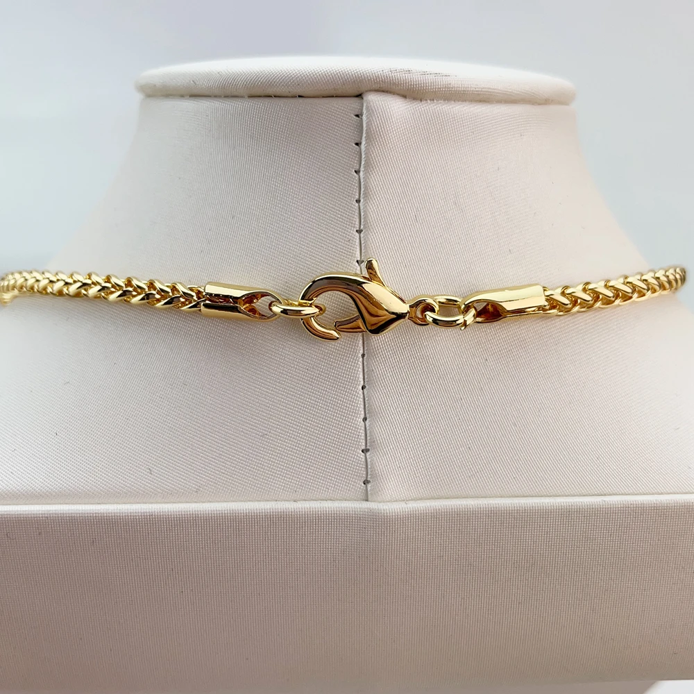 EMMA مجوهرات الزفاف الإيطالية المطلية بالذهب كبيرة طويلة سلسلة قلادة أقراط مأدبة هدية مجموعة مجوهرات الأزياء للنساء FHK21117 #3