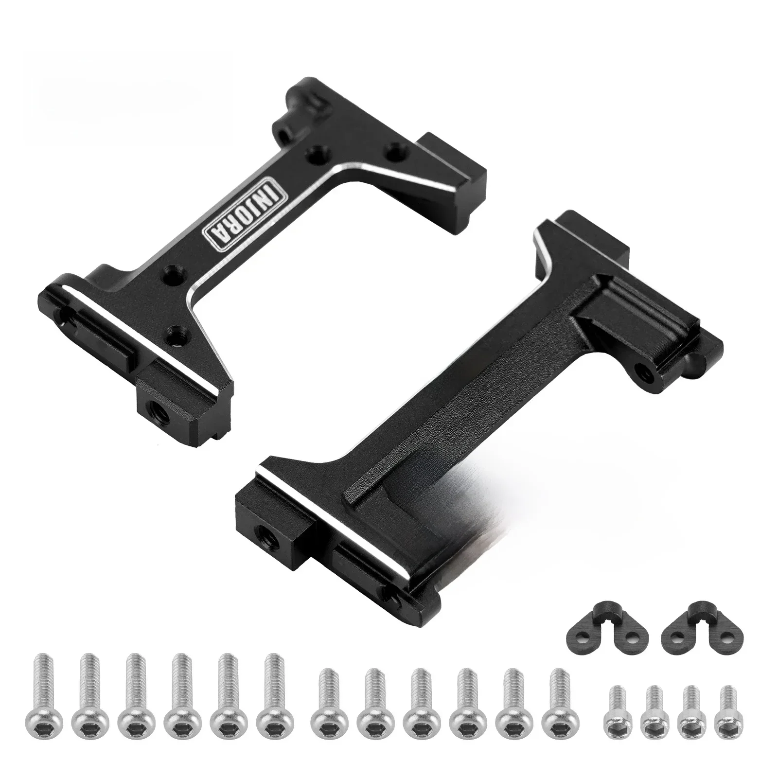 INJORA – support de pare-chocs avant et arrière en aluminium CNC, pour mise à niveau 1/18 RC chenille TRX4M Defender Bronco