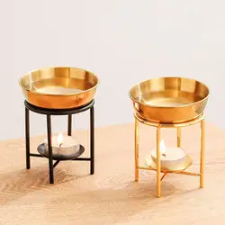 Essential Oil Burner Tealight Candle Holder Decorative Aroma Burner Rack Scented for Bedroom Hotels Living Room Valentines Day