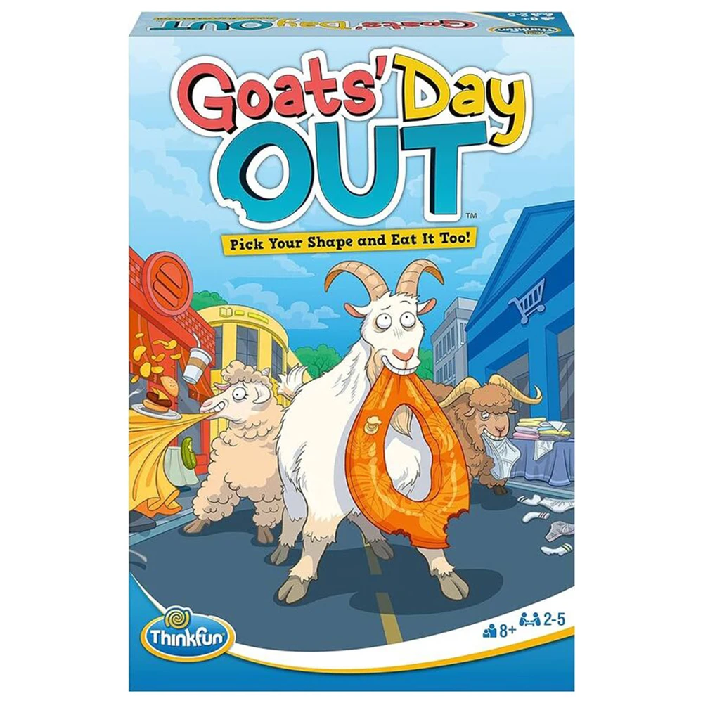 THINKFUN - GOATS’ DAY OUT GAME, 76585, original, toys, boys, girls, gifts, collector, store, new, games, family, puzzle