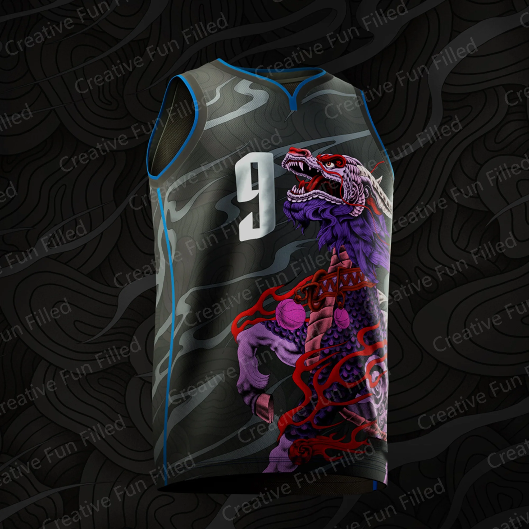 New Summer Design 2024 KIRIN 9 Basketball Edition Vest Fans Kit Special Edition Jersey Training Uniform Basketball Jersey