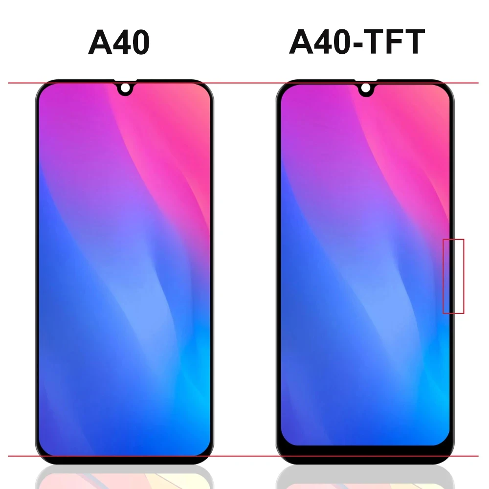 A40 A405F A405FN Super AMOLED Screen Assembly for Samsung Galaxy A40 Lcd Display Digital Touch Screen with Frame Replacement