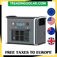 2600W Portable Power Station 2048Wh Lifepo4 Battery 640000mAh Solar Generator UPS Energy Storage Supply Camping Campervan RV