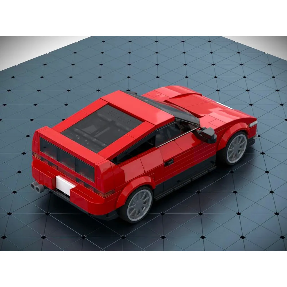 PolaDeer 308 ชิ้น MOC DIY ชุดประกอบรถยนต์เมือง รถสปอร์ตขนาดพกพา ปี 1983 รุ่น CRX ตัวต่อบล็อกของเล่น ของขวัญวันเกิดสำหรับเด็ก