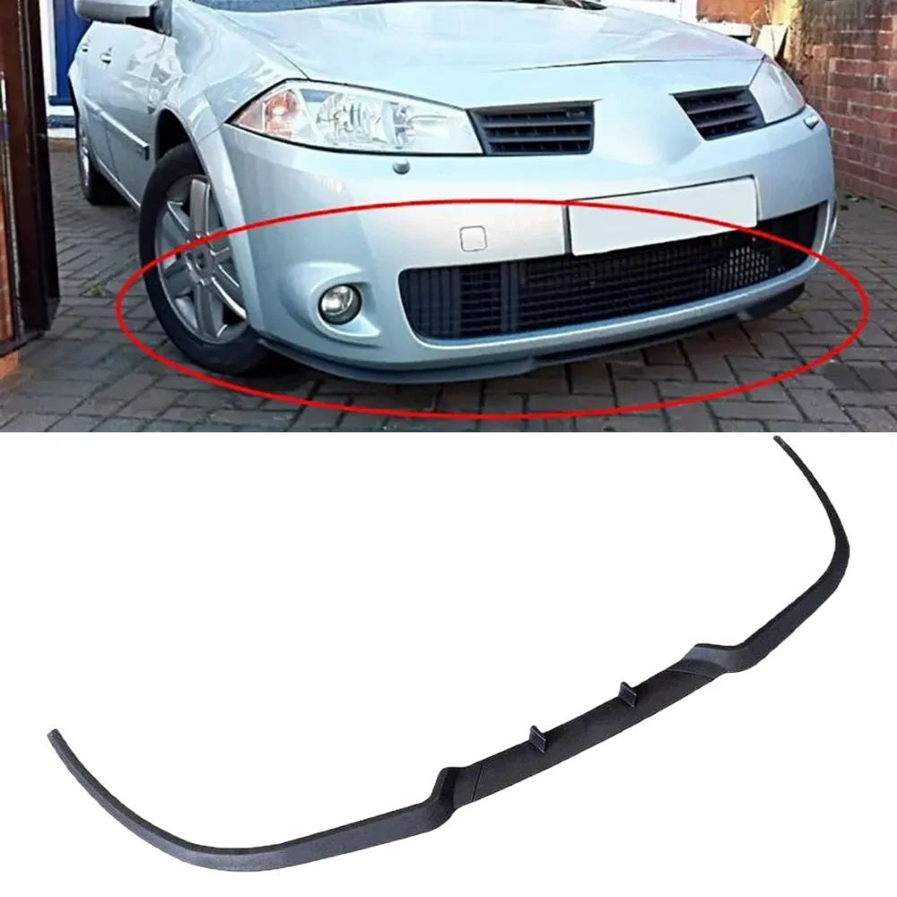 For Renault Megane 2 MK2 CUPRA R FRONT SPOILER FRONT BUMPER LIP Spoiler lip universal 3pcs body kit Sport ​accessory tuning