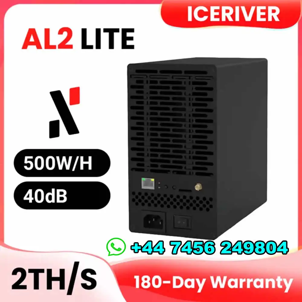 Iceriver-al2 liteマイナー,alph Mining asicクリプトマイナー,al2マイナー,2th/s, 500w,dx,6個購入すると4個無料