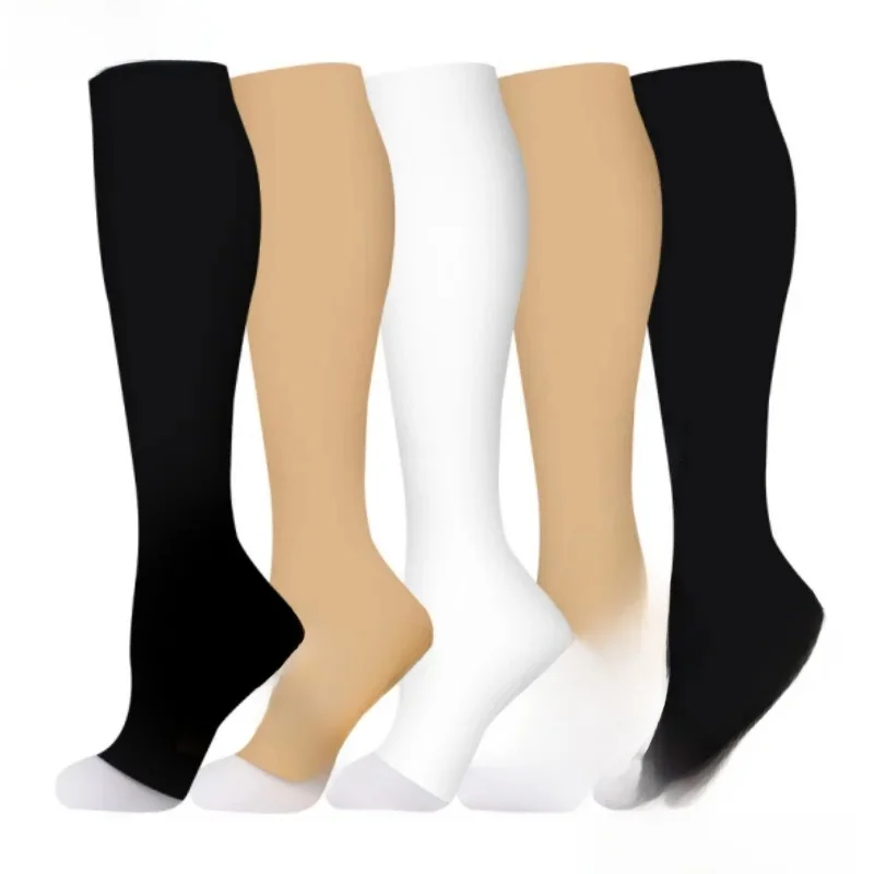 AliExpress NONE 10 Styles Compression Stocking Prevent Calf Varicose Veins Soreness Pressure Cycling Professional Leg Support Nurse  Women Socks
