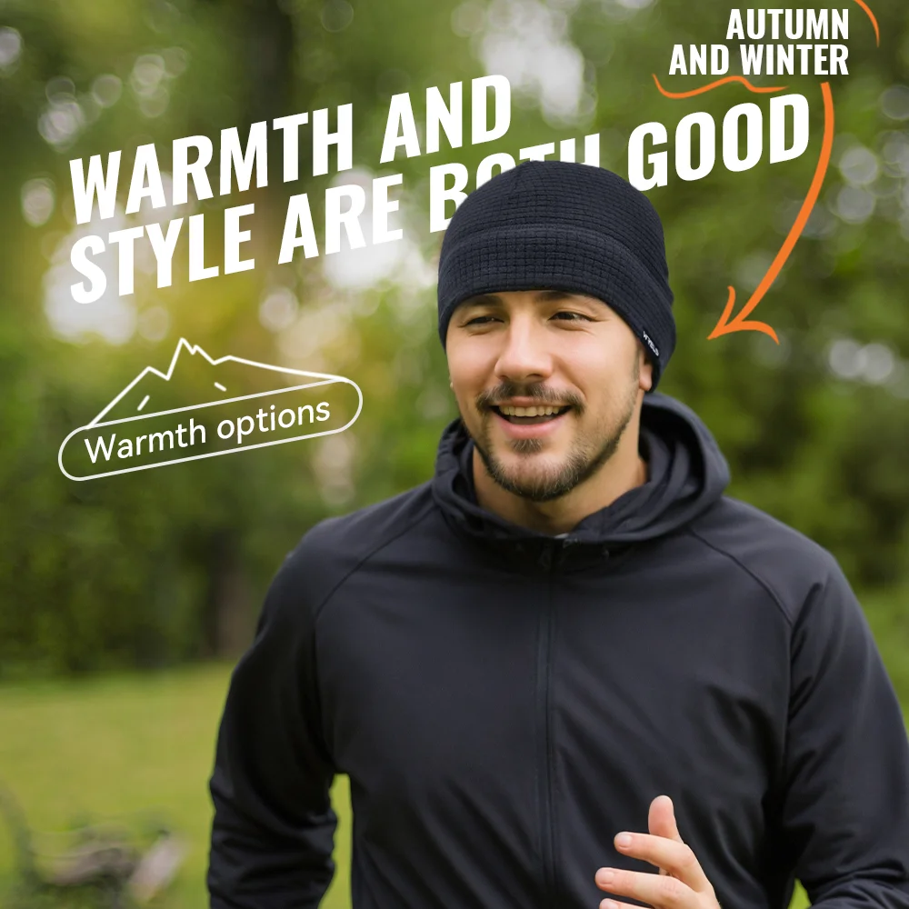    WRELS قبعة قطبية دافئة للجنسين قبعة جمجمة مقاومة للرياح قبعة صوف قبعة شتوية حرارية قابلة للتنفس في الطقس البارد قبعة رياضية #6