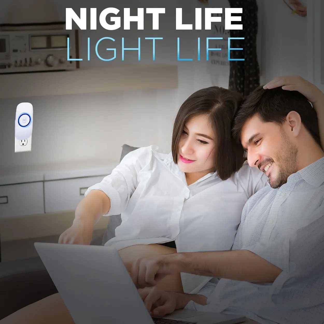 Motion Sensor Night Light, Plug in Motion Detector Led Nightlight Energy Saving Motion Activated Bright Safety Light for Kids