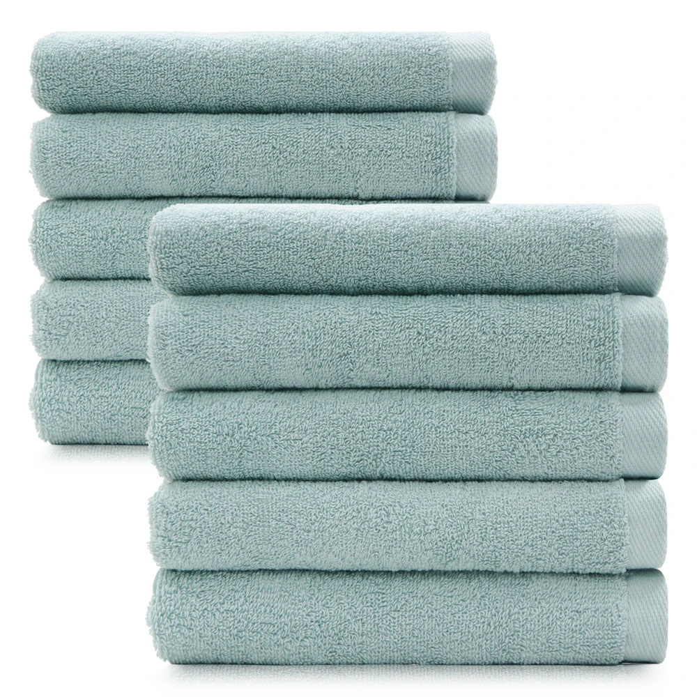 Cotton Living 170g Cotton Cotton 100% Hotel Towel, 5 Piece/10 Piece Mint, Shower Towel, Thick Towel Hotel Bathroom Shower Towels