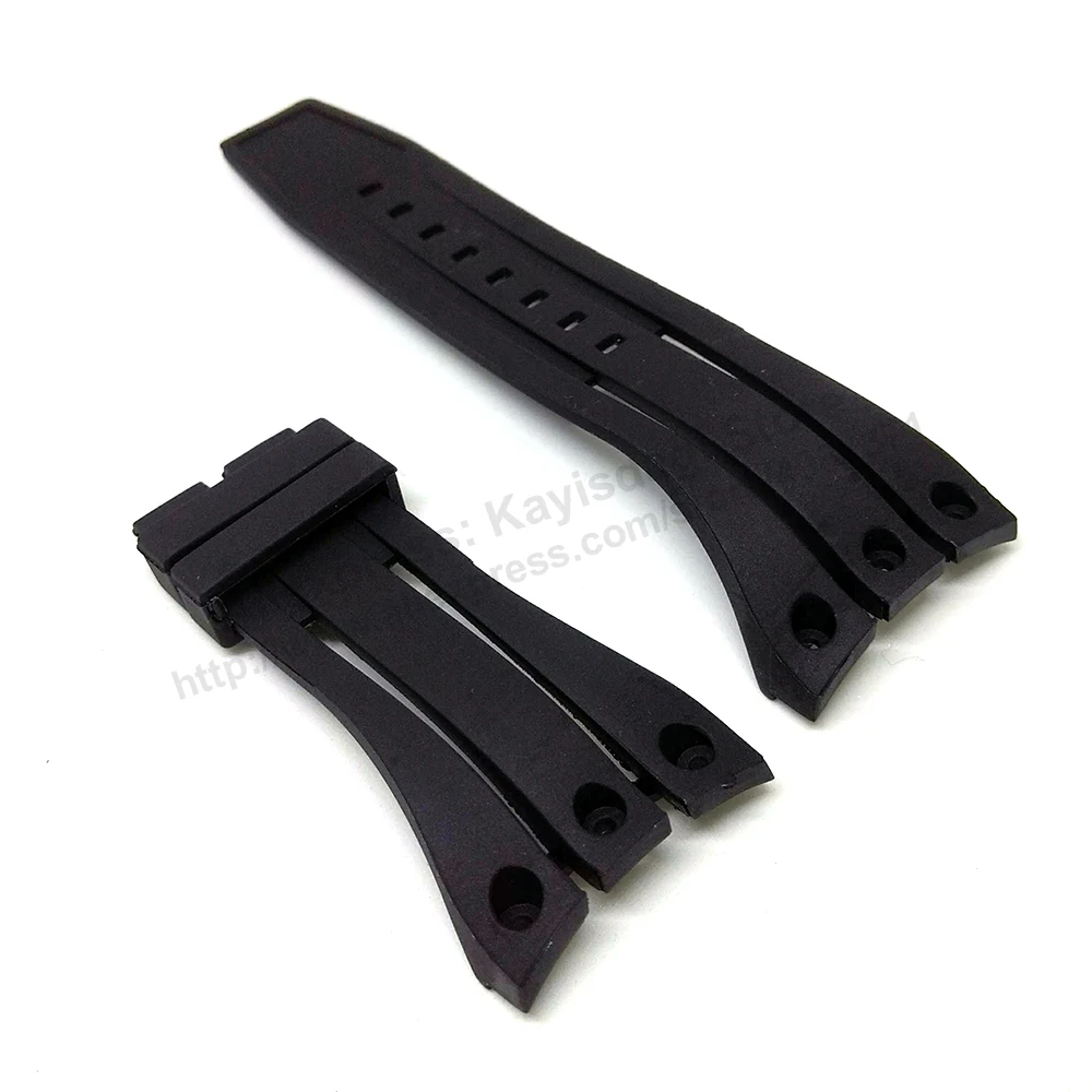 

Fits/For Invicta I-Force 10069 , 10070 - Black Rubber Replacement Watch Band Strap Belt