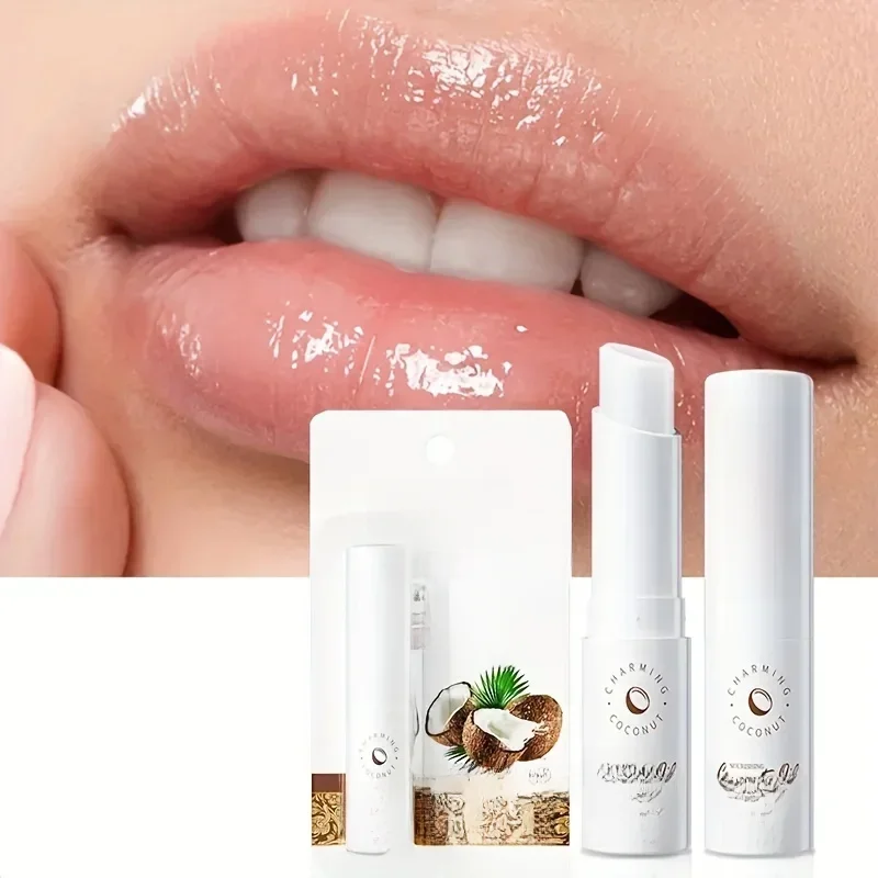Baume à lèvres en noix de coco – Nutrition et humidité durables pour hommes et femmes – Baume à lèvres pour soins quotidiens