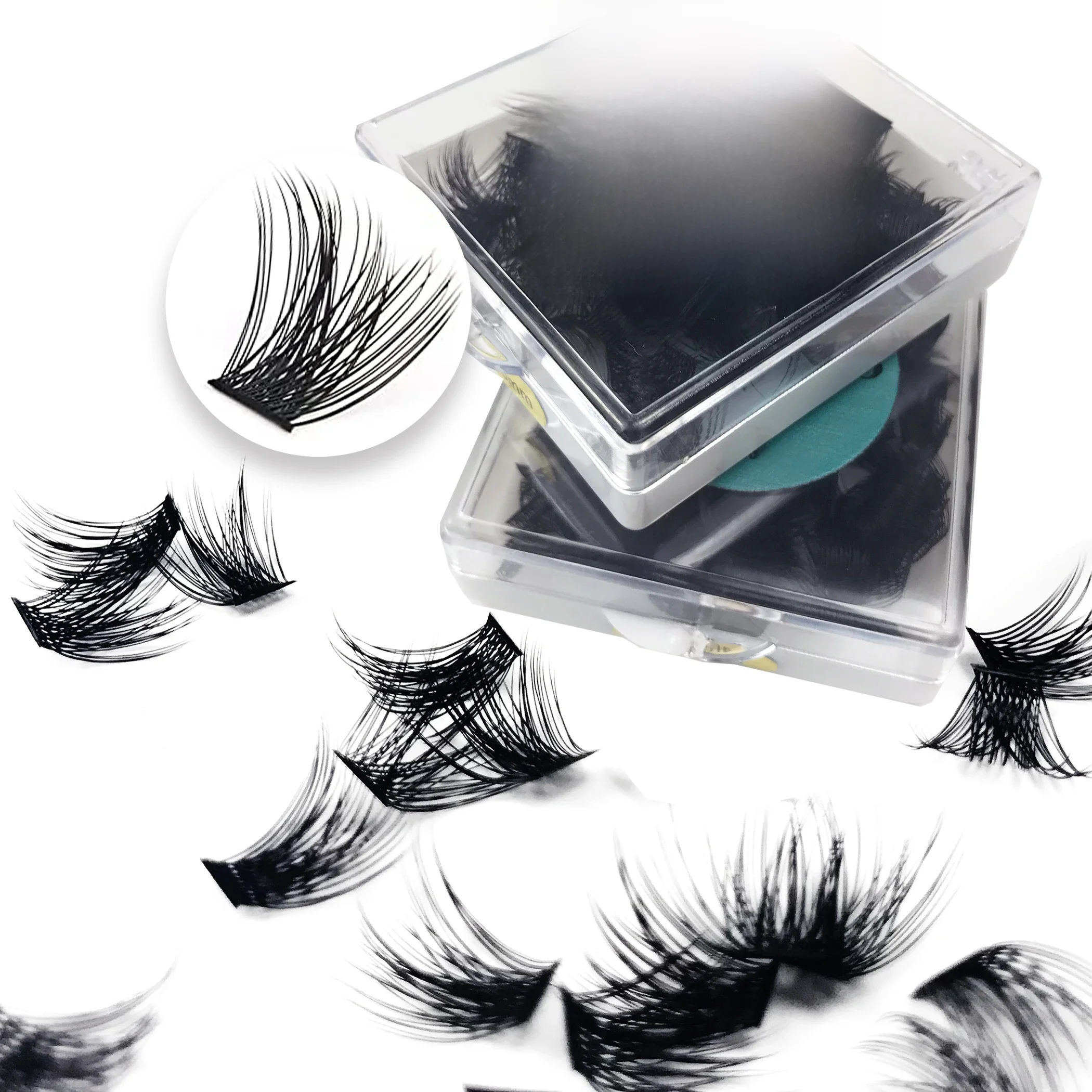 Cluster-Wimpern, einzelne Wimpern, lose Fächer-Wimpernverlängerungen, Wimperncluster, C/D-Locken, 10/12/14/16/18 mm, DIY-Wimpernverlängerungen