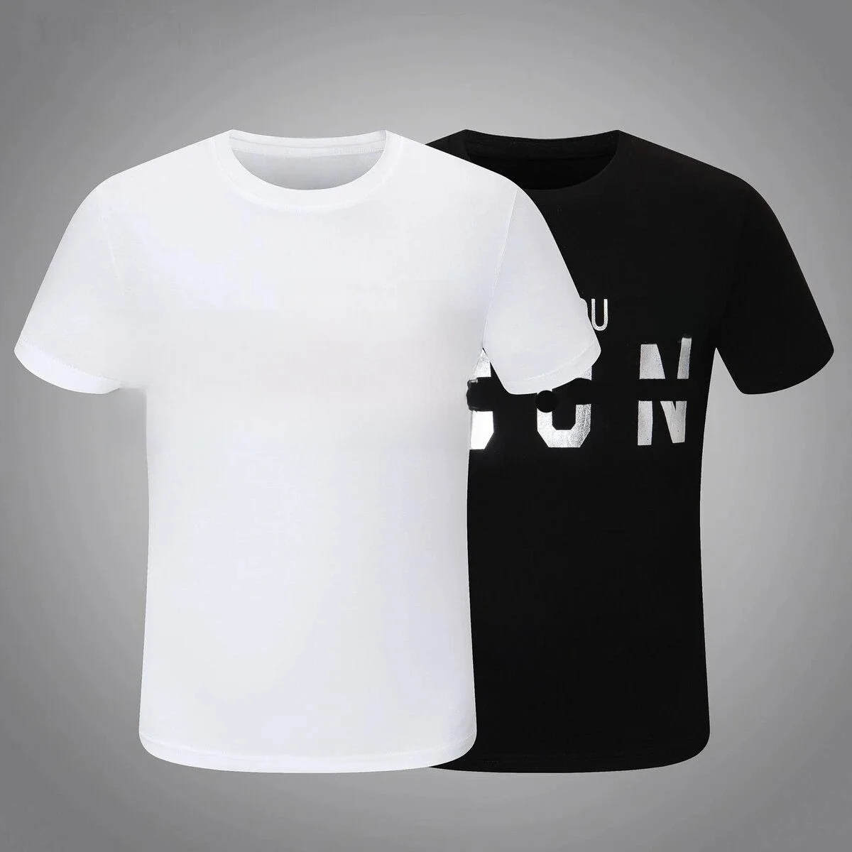 AliExpress Cotton Summer Men's T-shirt New Personality Trend SQU ARED Short-sleeved T-shirt D Quadratic Fashion Versatile