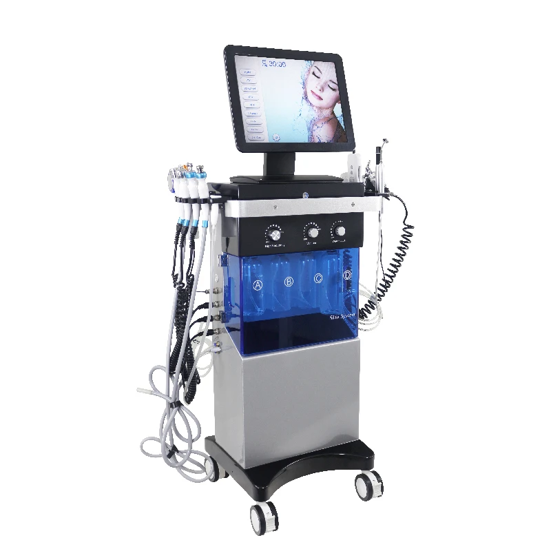 Machine Hydro Faciale Aqua Peel 14 en 1, Soins de la Peau, Diamant, Dermobrasion, Oxygène, Eau, Jet Spa, Vente en Gros