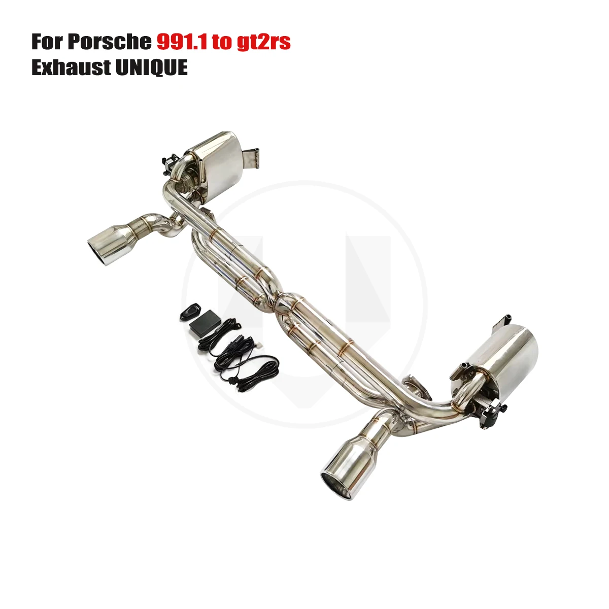 UNIQUE For  2012-2015 Porsche  911 991.1 3.4L 3.8L  991.1 To GT2RS exhaust performance valve exhaust system ss304 exhaust muffle