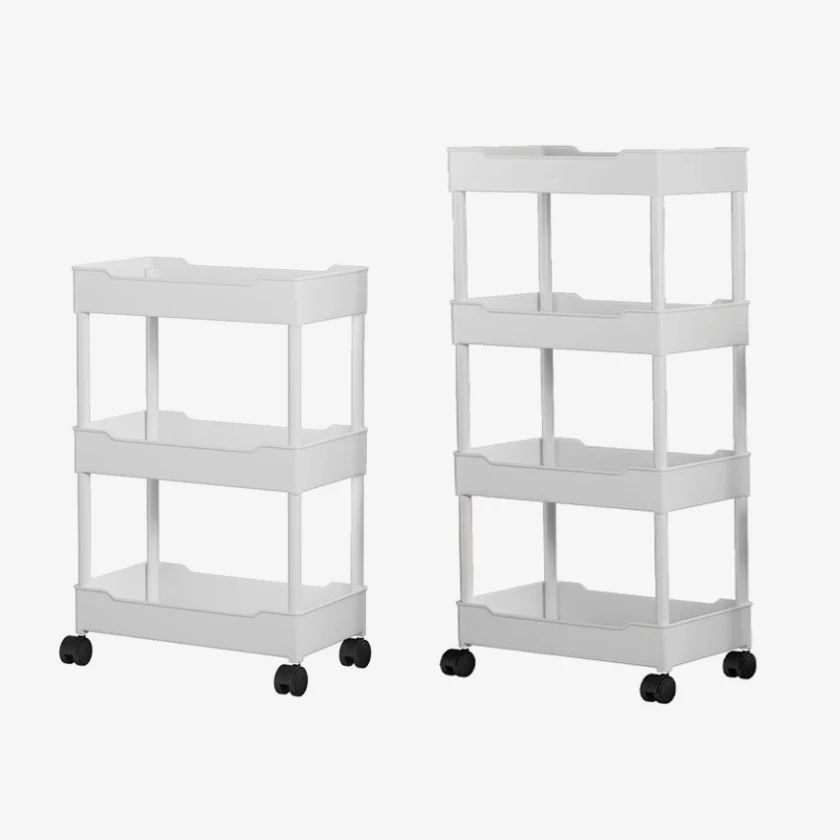 [Twin Spa] All-use portable trolley niche storage shelf (P0000TJK) 3-speed/4-speed