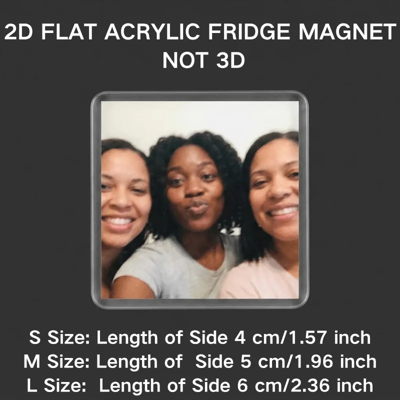 Personalized Bestie Photo Magnet - Customizable Photo Frame, Perfect for Home Kitchen Refrigerator, Photo Stand with Base for Fr - view 5