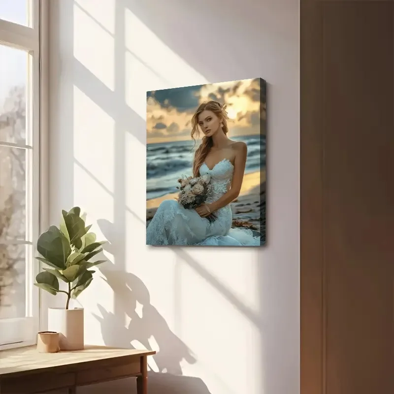 Custom portraits. Canvas poster, create a personalized wall decoration just for you, perfect as a gift.