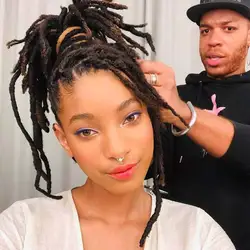 Extensiones de rastas de cabello humano brasileño, extensiones de cabello humano Real, rastas hechas a mano para mujeres y hombres, 6-24 pulgadas