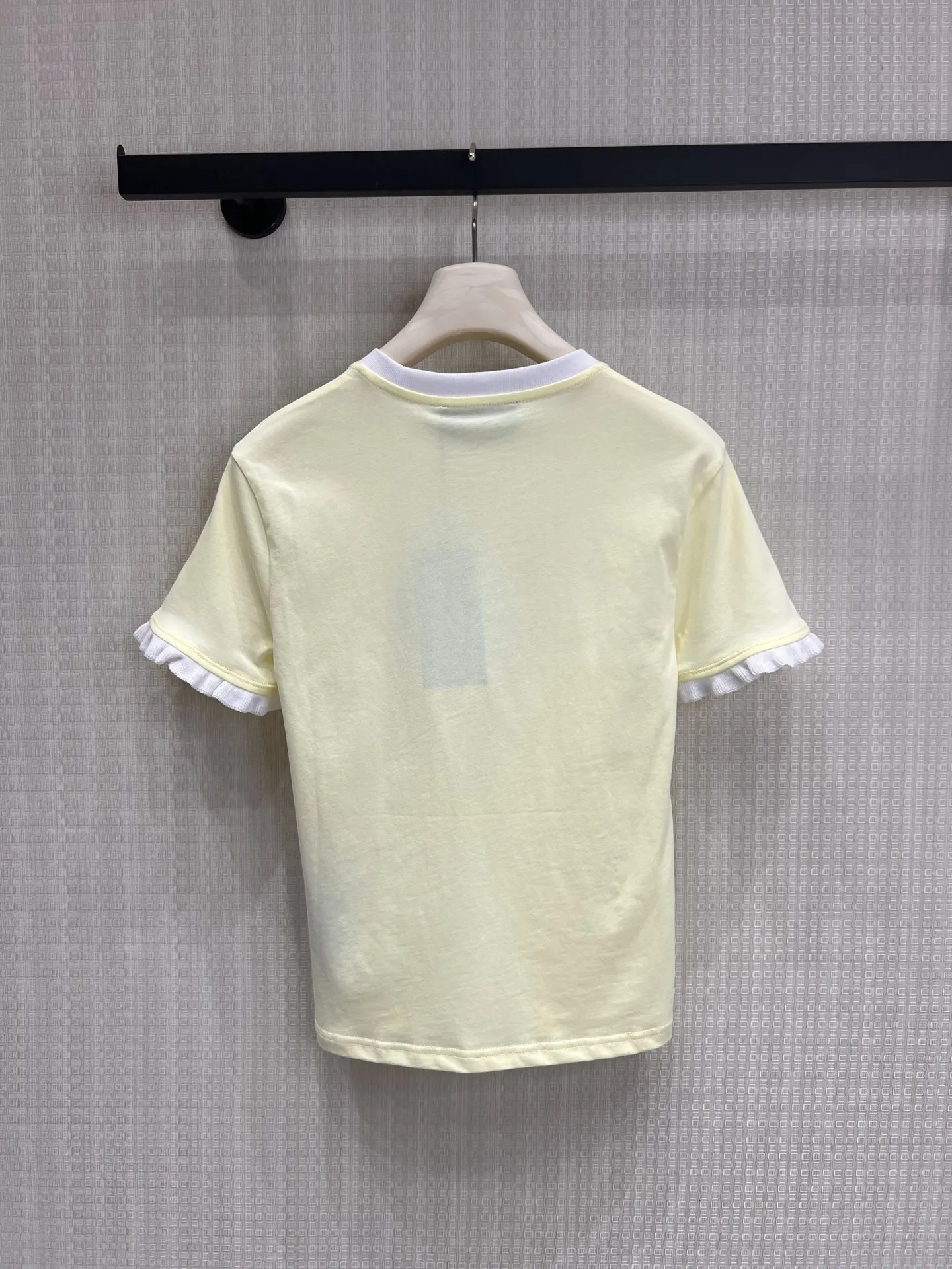 

2026 Summer New Style Women's Clothing - Fashionable and Comfortable Color-Plaid Round-neck Short-sleeved Top