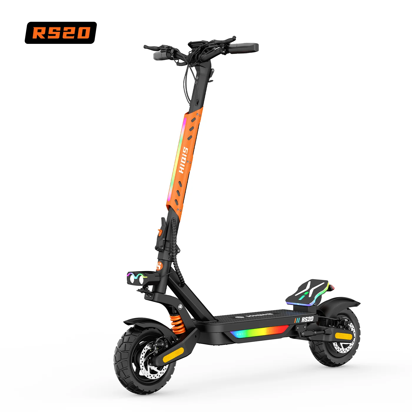 Zylvro RS20 Patinete Eléctrico 48V 15Ah, Autonomía de hasta 56 km (35 millas), Motor Potente, Llantas de 10 Pulgadas para la Mayoría de