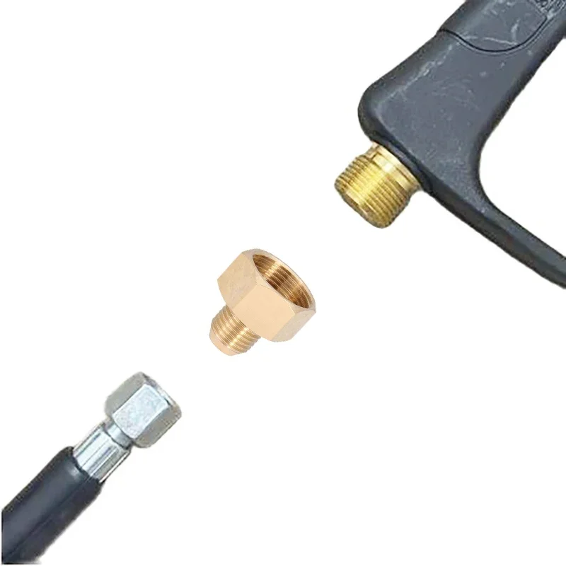 Adaptador fêmea m22 para m14 macho, pistola de lavadora de pressão, conector de mangueira, encaixe