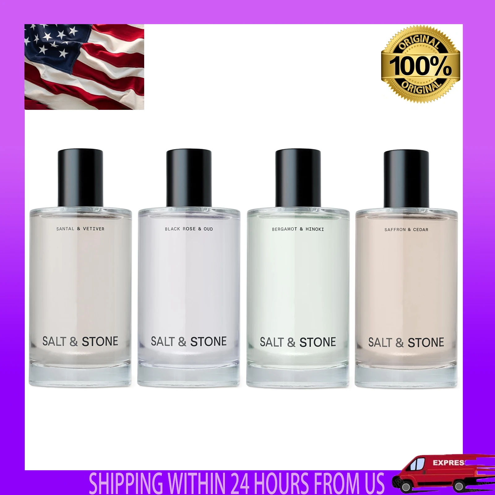 

Спрей для тела SALT & STONE с парфюмированным ароматом для ухода за кожей и волосами, для женщин и мужчин, 3.4 унции, оригинальный, стойкий, восточный древесный аромат