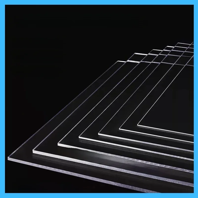 Feuille de plastique PVC transparente, mince, panneau en plastique transparent, optique plate PVC, 0.3mm, 0.4mm, 0.5mm, 0.6mm, 0.8mm, 1/1mm, 2mm