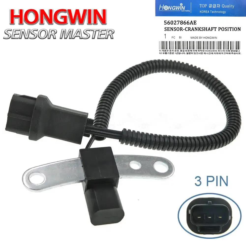 Engine Crankshaft Position Sensor 56027865AB,56027866AC,56027866A-E For Jeep Grand Cherokee Wrangler 2.5L 4.0L 1996 1997-2001