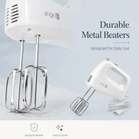 Everyday Baking Hand Mixer, 400W 5-Speed Electric Kitchen Mixer with Dough Hooks, Turbo Beaters and Whisk for Cake, Cookie Dough and Cream 4